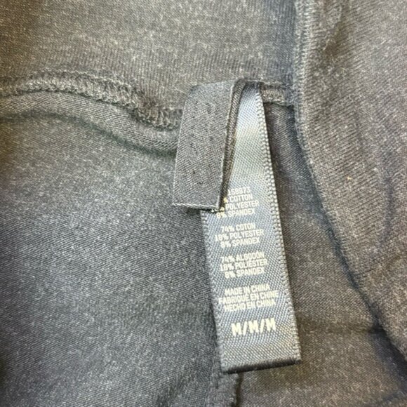 SKIMS Women's Outdoor Basics Cropped Leggings Onyx Gray Medium Stretch High-Rise - Picture 5 of 5